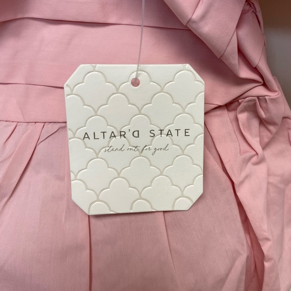 Altar’d State - Serenity Smocked Peplum Top in Light Pink (NWT) - Size : S - Picture 7 of 9